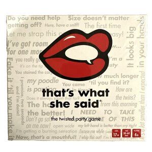 That's What She Said The Twisted Party Game 17+ Years Old 4+ Players NEW SEALED